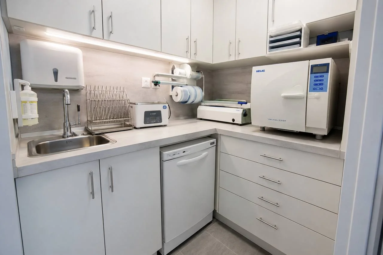 Instrument sterilisation area